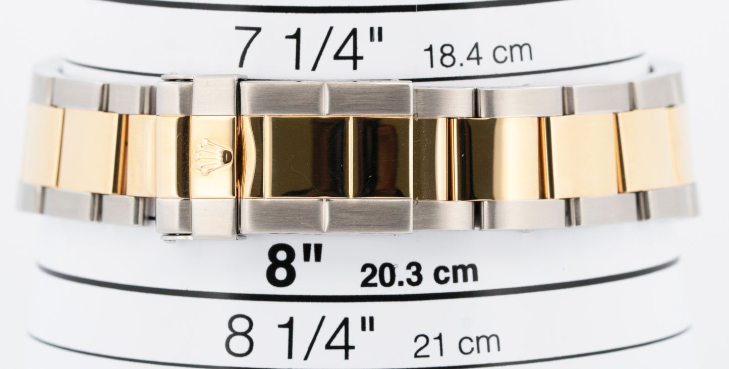 PAPERS Rolex Yacht-Master 40mm Champagne REHAUT Two-Tone Yellow Gold 16623 BOX