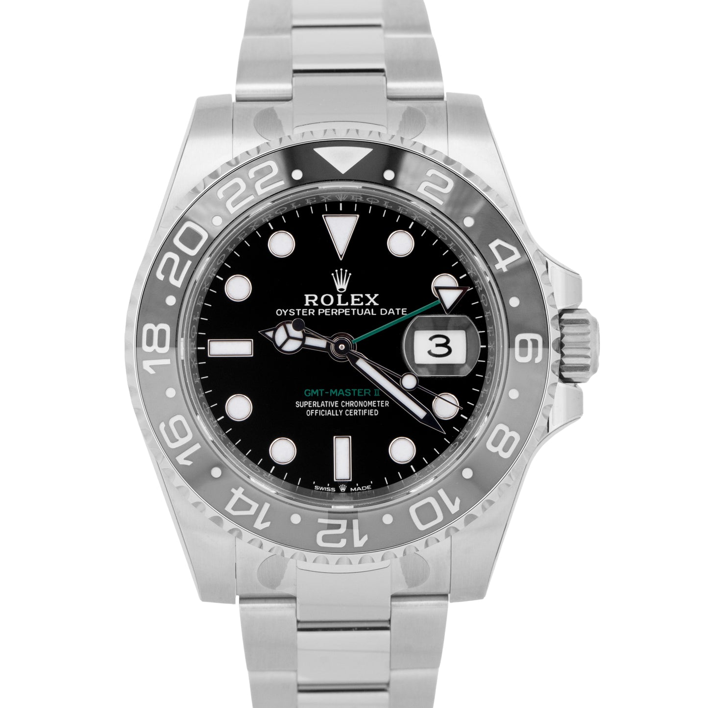 DEC 2024 PAPERS Rolex GMT-Master II BRUCE WAYNE Watch 126710 GRNR BOX