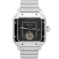 2024 PAPERS Cartier Santos Dual Time 37.7mm Anthracite Gray 4590 WSSA0076 BOX