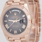 NEW 2024 PAPERS Rolex Day-Date 40mm President Slate Ombre 18K Rose 228235 BOX