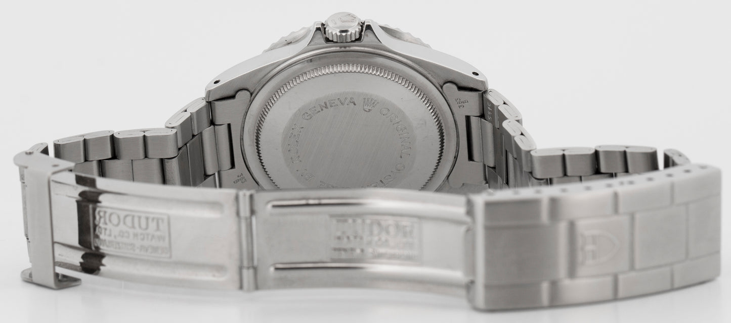 Tudor Prince Oysterdate Submariner BLACK Stainless Steel 36mm 75090 Watch
