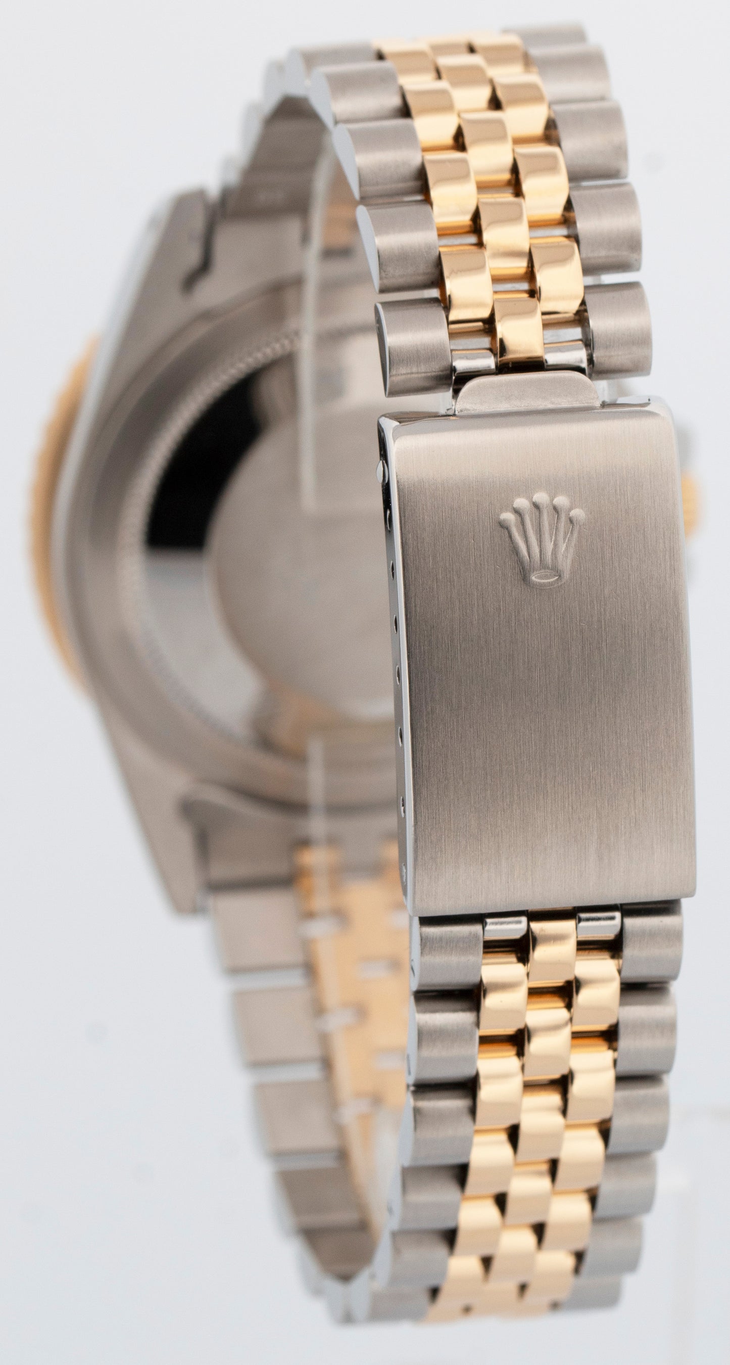 Rolex GMT-Master Black 40mm Two Tone 18K Yellow Gold JUBILEE Date Watch 16753