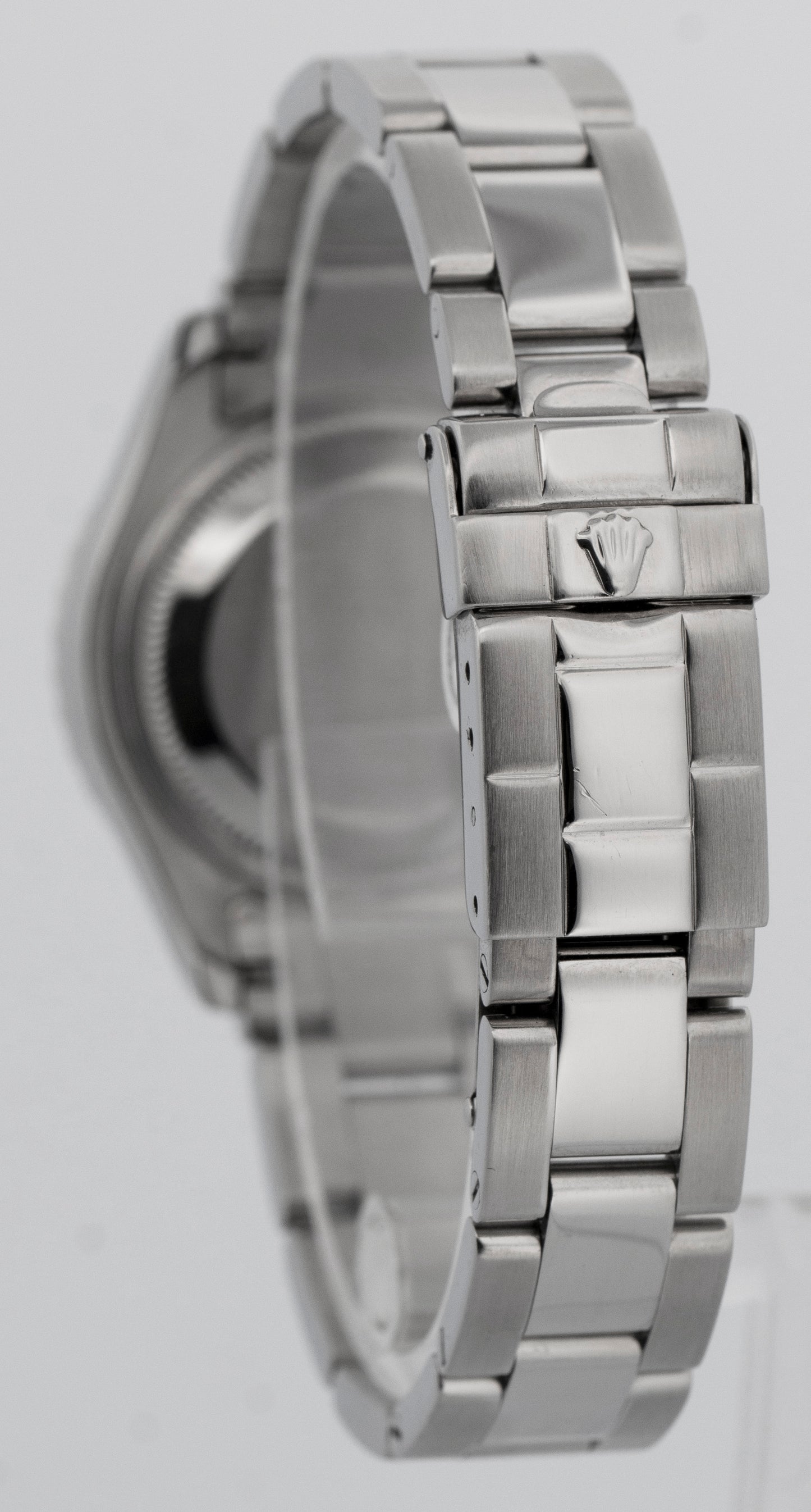 Ladies Rolex Yacht-Master Stainless Steel Platinum 29mm Date Watch 169622