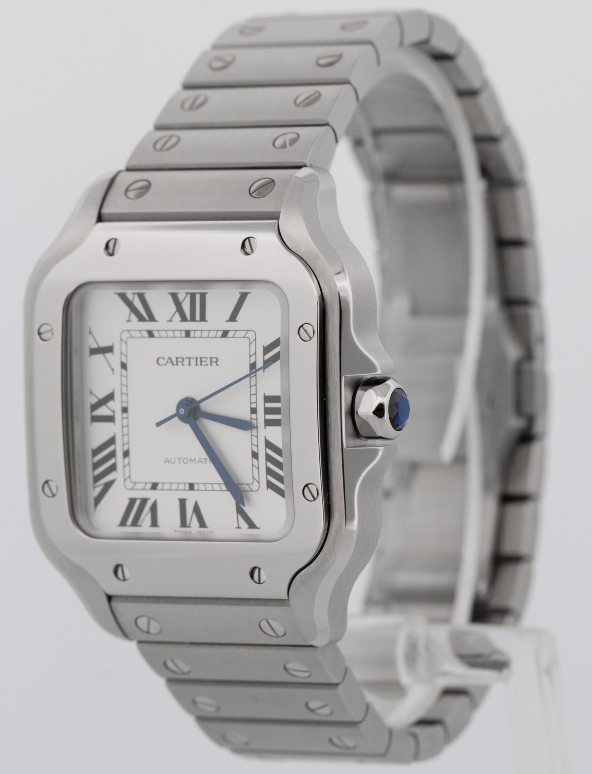 2026 Cartier Santos de Cartier Medium 4075 / WSSA0029 White 35.1mm Box Papers