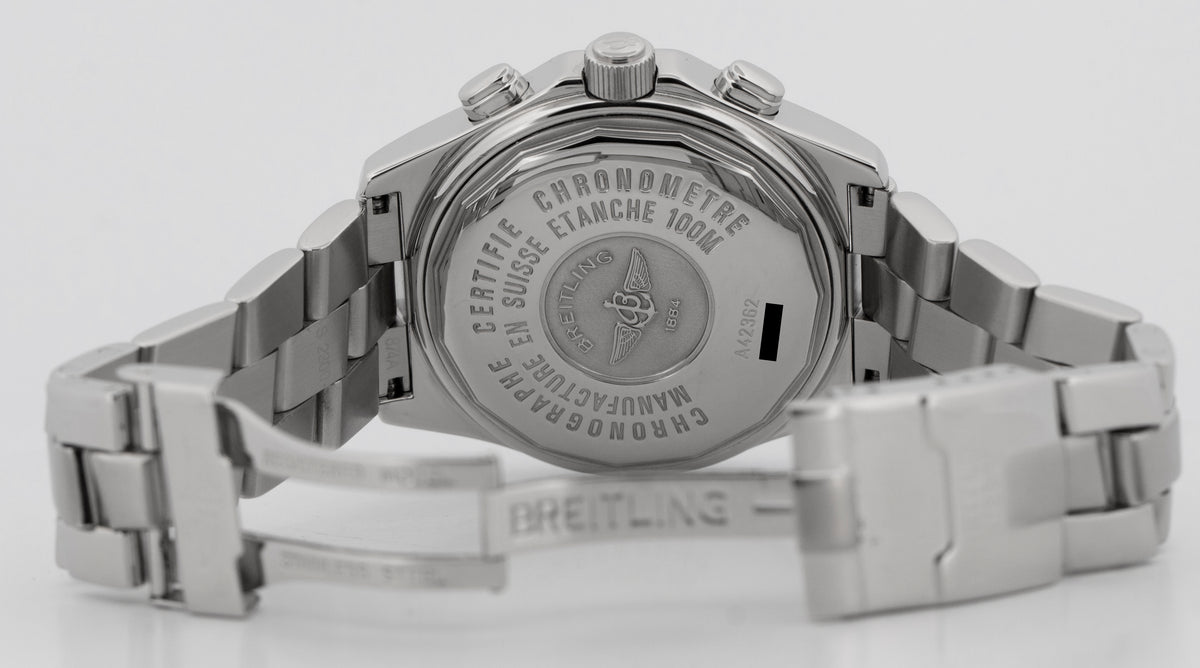 Breitling B-2 Professional A42362 Black Stainless Steel Chronograph 43mm Watch