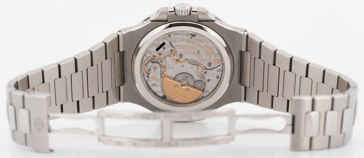 2018 Patek Philippe Nautilus Moonphase 5712/1A-001 Black Steel 40.5mm Box Papers