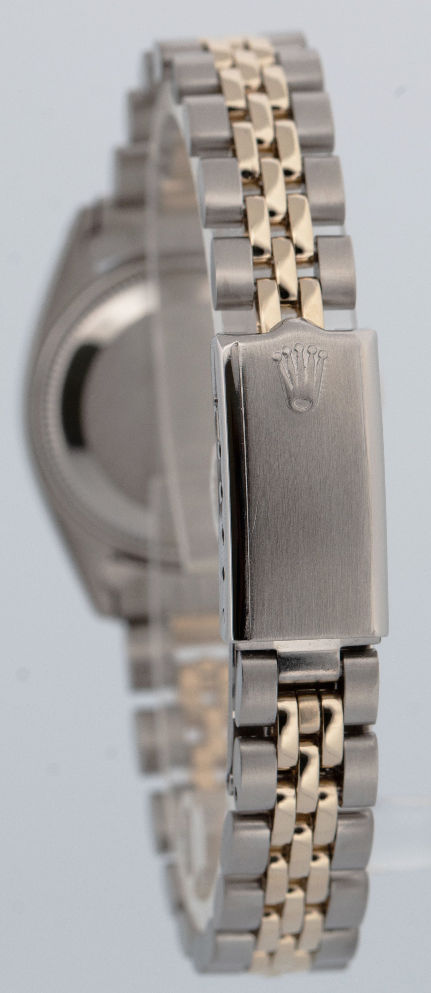 Ladies Rolex Oyster Perpetual Date 26 BLUE Yellow Gold Fluted JUBILEE 6917 Watch