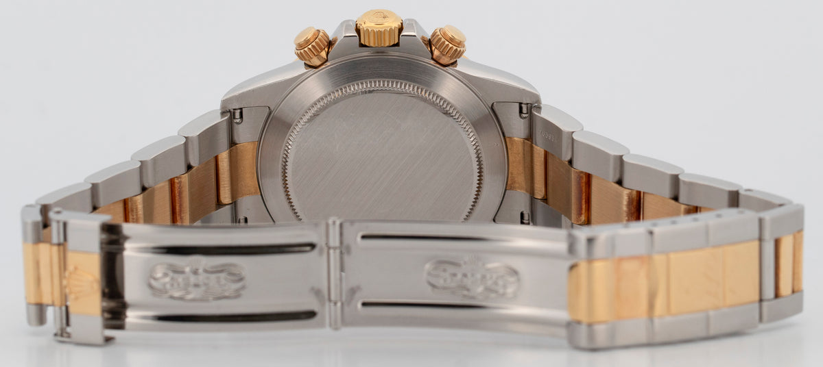 2000 Rolex Daytona Cosmograph 16523 Black Two-Tone 40mm Watch Box Papers