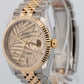 2022 PAPERS Rolex DateJust CHAMPAGNE PALM MOTIF Two-Tone 36mm 126233 Watch BOX