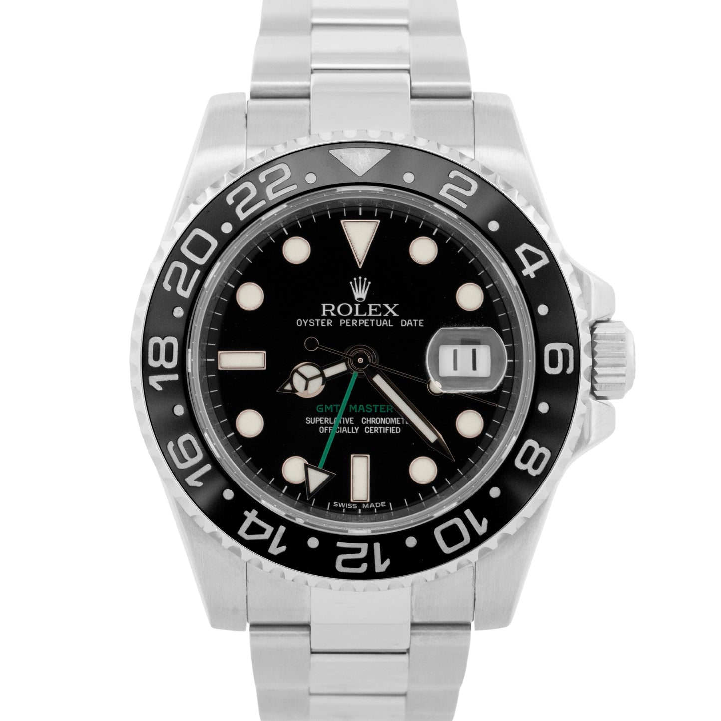 Rolex GMT-Master II BLACK Green Stainless Steel Ceramic 40mm 116710 LN Watch BOX