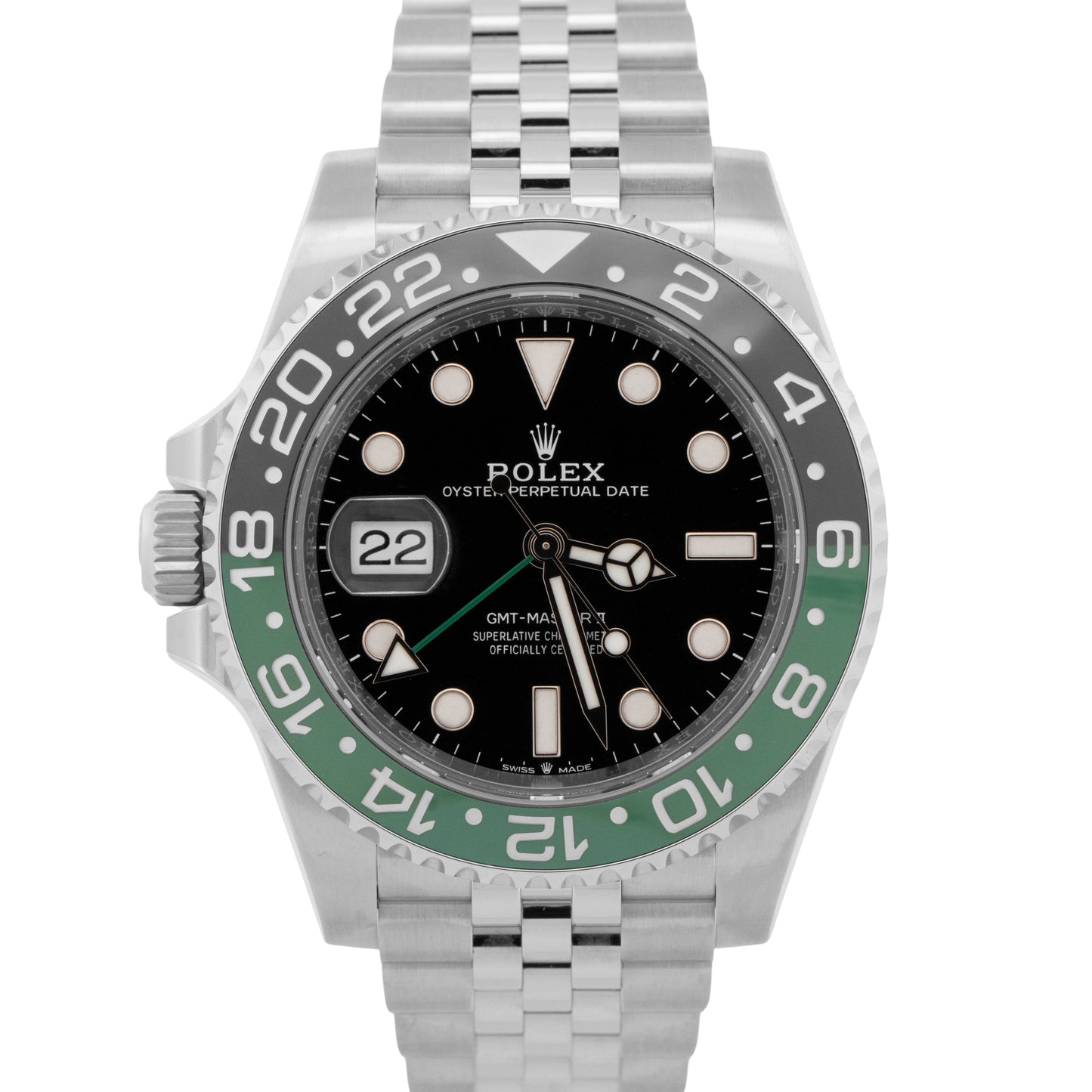 2023 PAPERS Rolex GMT-Master II 'SPRITE' BLACK Steel 40mm 126720 VTNR Watch BOX