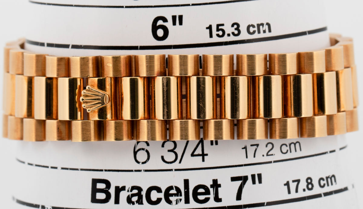 Rolex Day-Date President 1803 Brown Confetti 18K Yellow Gold 36mm Watch