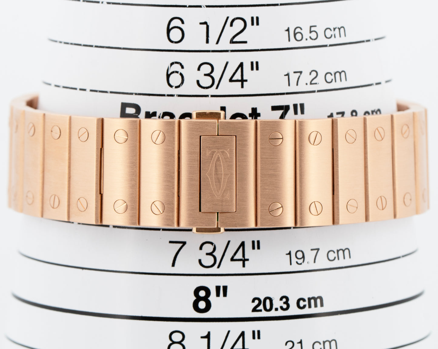 Cartier Santos 4110 / WHSA0016 39.8mm SKELETON 18K Rose Gold Watch Box Papers