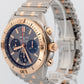 PAPERS Breitling Chronomat B01 42mm GRAY Two-Tone Gold Steel Watch UB0134 BOX