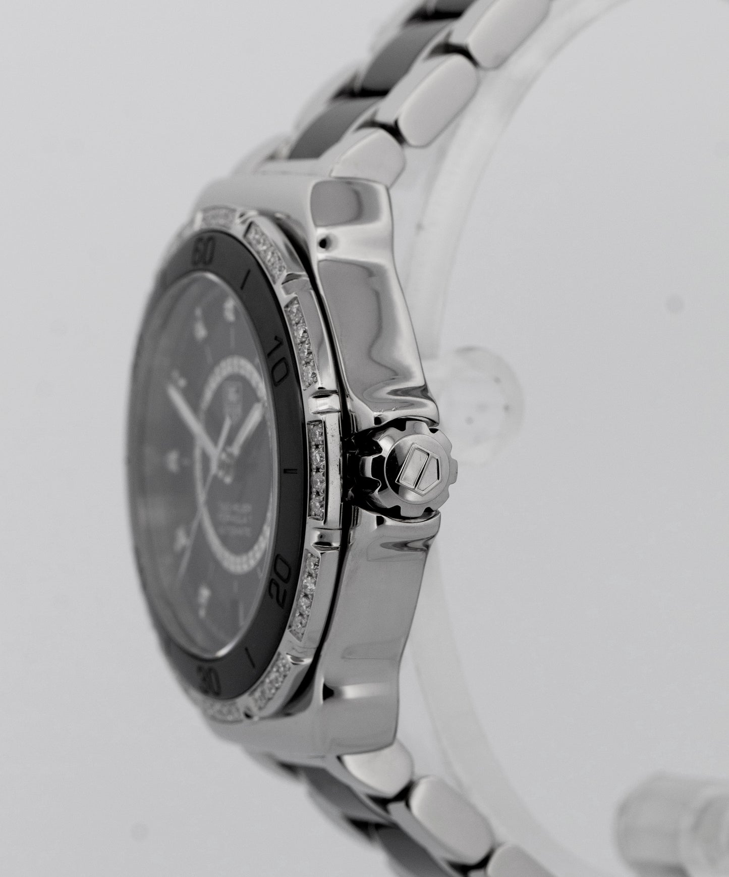 Tag Heuer Formula 1 DIAMOND Stainless Steel Black 37mm Watch WAU2212.BA0859