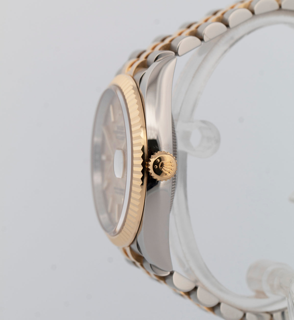 2022 PAPERS Rolex DateJust CHAMPAGNE PALM MOTIF Two-Tone 36mm 126233 Watch BOX