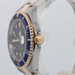 PAPERS Rolex Submariner 40mm BLUE Two-Tone 18K Gold Steel GOLD BUCKLE 16613 BOX