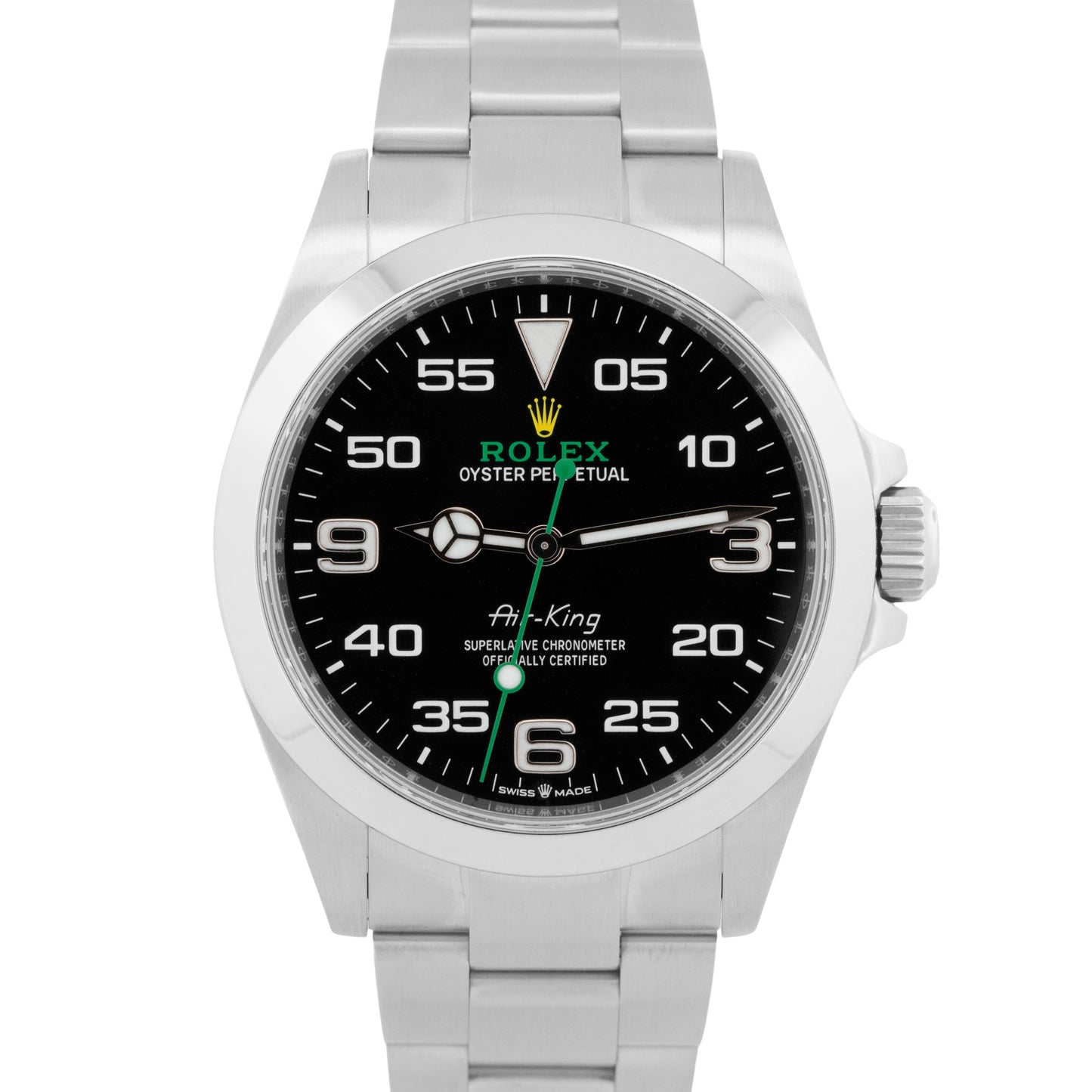 2023 PAPERS Rolex Air-King BLACK Stainless Steel 40mm 126900 Watch BOX