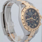 PAPERS Rolex Daytona Cosmograph BLUE RACING 18K Yellow Gold Two-Tone 116523 BOX