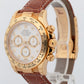 NOS 2003 PAPERS Rolex Daytona WHITE DIAMOND Yellow Gold 40mm 116518 Watch BOX