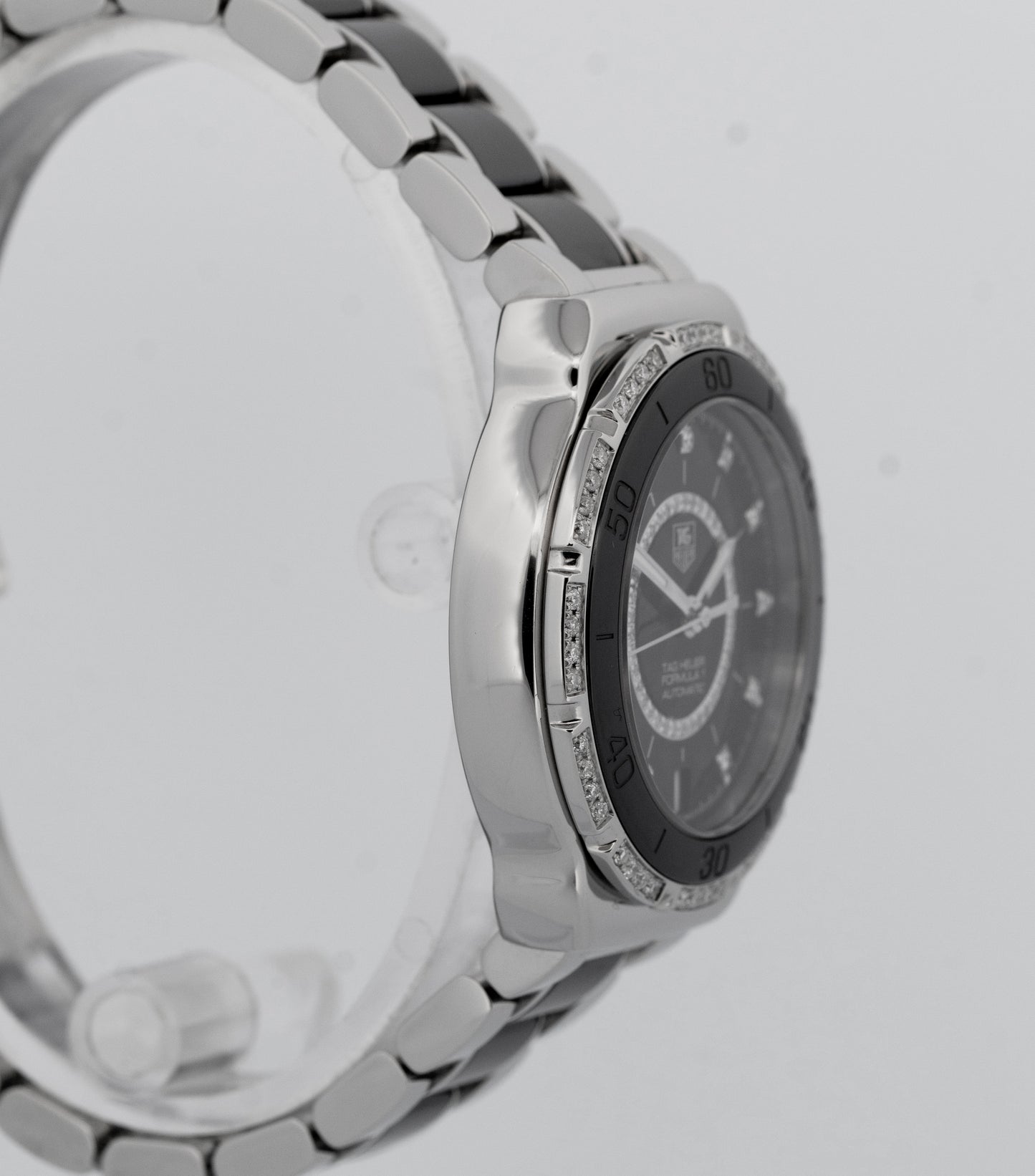 Tag Heuer Formula 1 DIAMOND Stainless Steel Black 37mm Watch WAU2212.BA0859