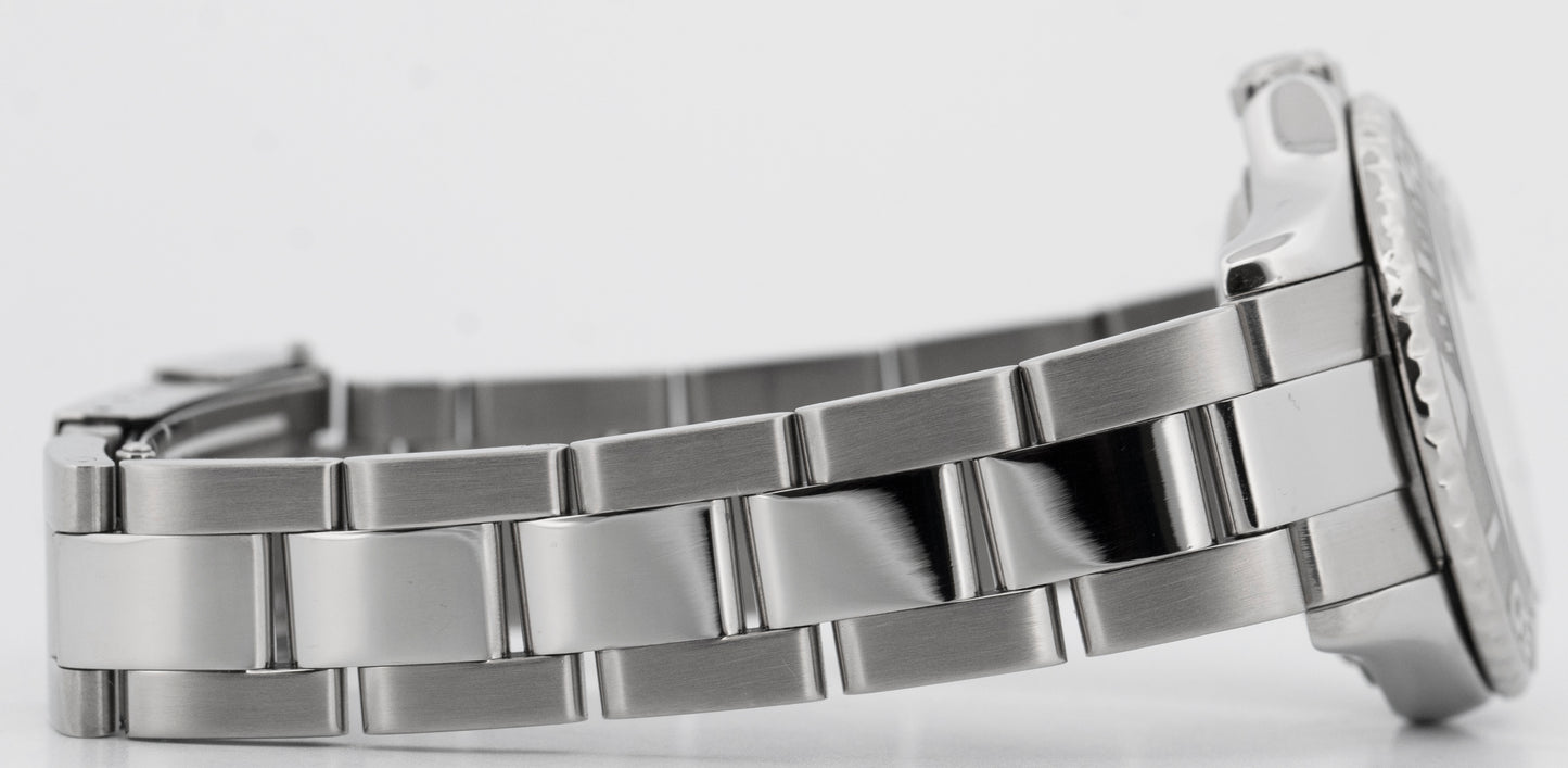 Ladies Rolex Yacht-Master Stainless Steel Platinum 29mm Date Watch 169622