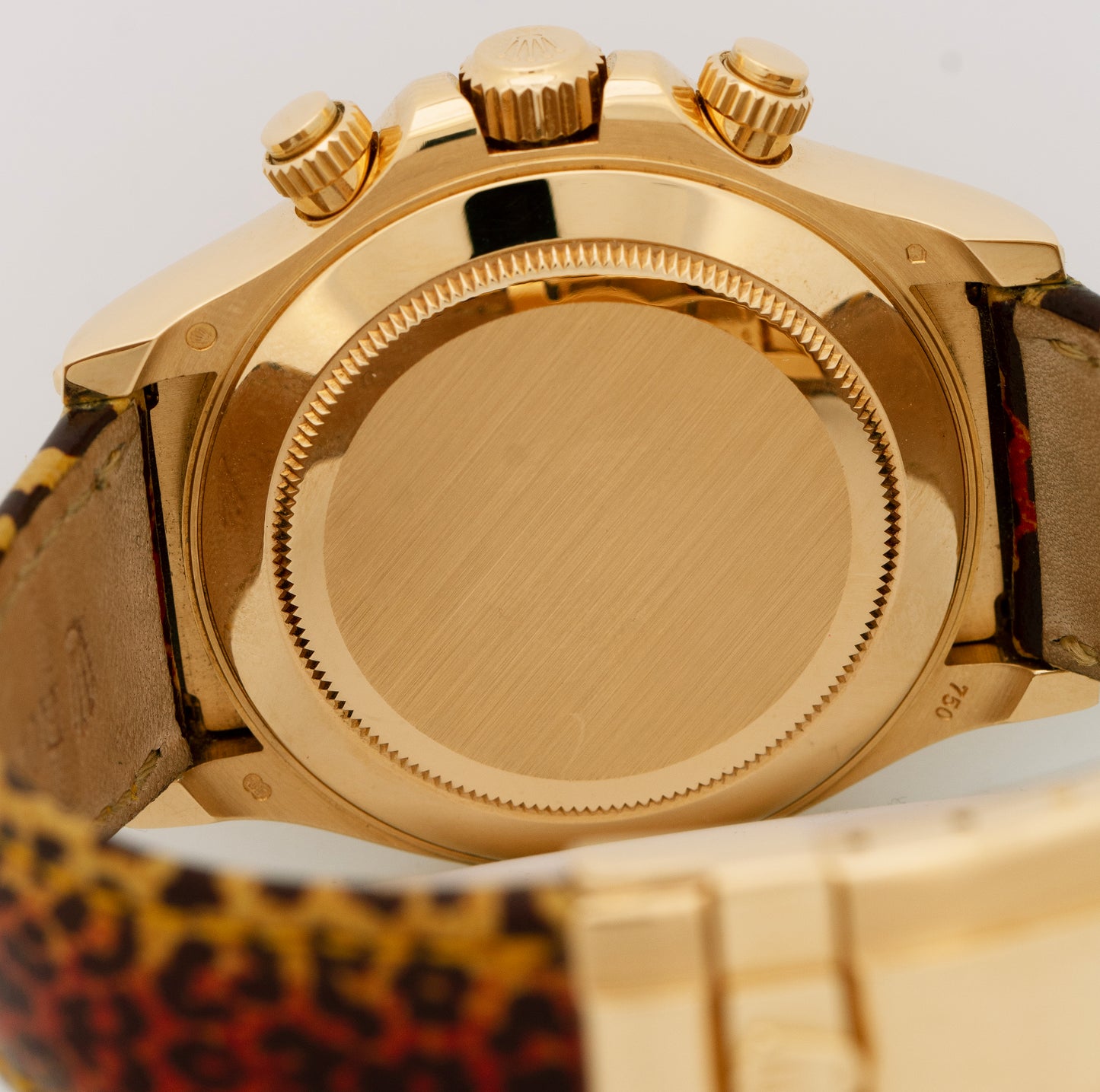 Rolex Daytona Yellow Gold FACTORY ORANGE SAPPHIRE DIAMOND Watch 116598 SACO B+P