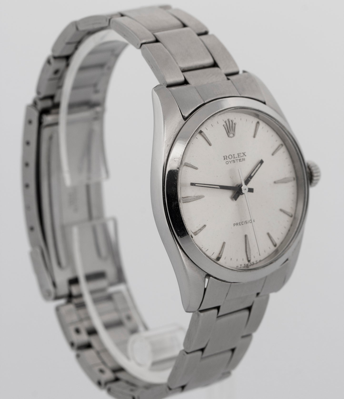 Rolex Oyster Precision SILVER Stainless Steel 36mm Oyster 6424 Watch