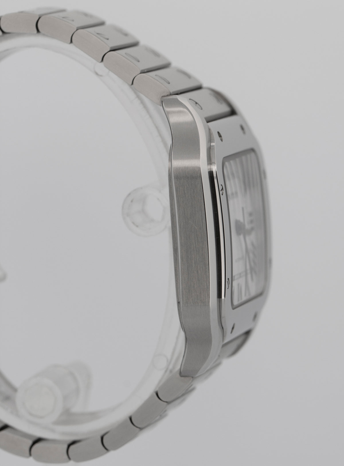 2026 Cartier Santos de Cartier Medium 4075 / WSSA0029 White 35.1mm Box Papers