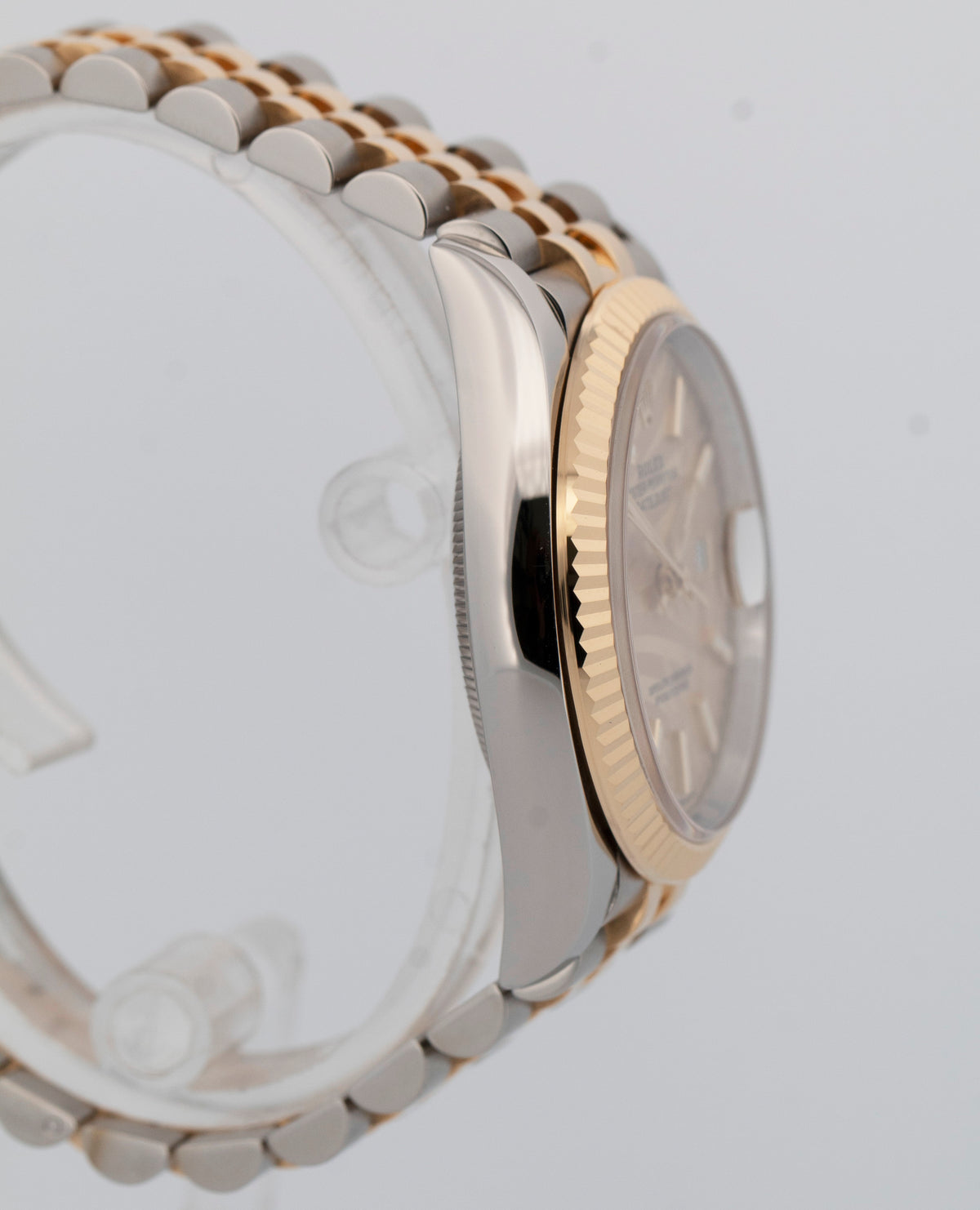 2022 PAPERS Rolex DateJust CHAMPAGNE PALM MOTIF Two-Tone 36mm 126233 Watch BOX