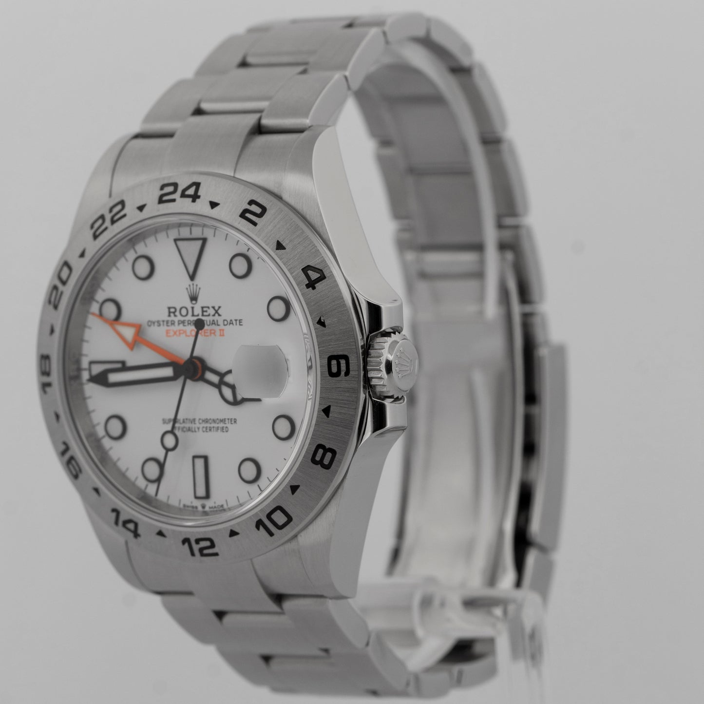 2023 PAPERS Rolex Explorer II WHITE Stainless Steel 42mm 226570 Watch BOX