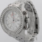 Breitling Super Avenger A13370 White Diamond Stainless Steel 48.4mm Watch