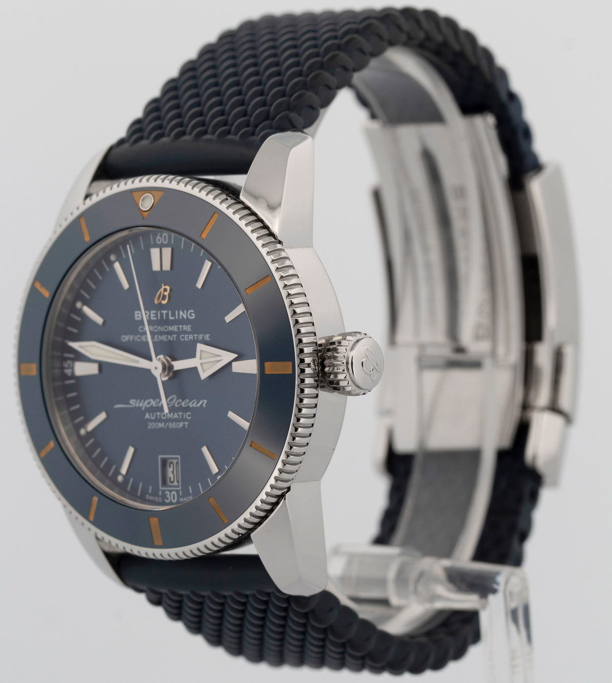 2021 Breitling Superocean Heritage B20 Automatic 42 AB2010 Blue 42mm Papers