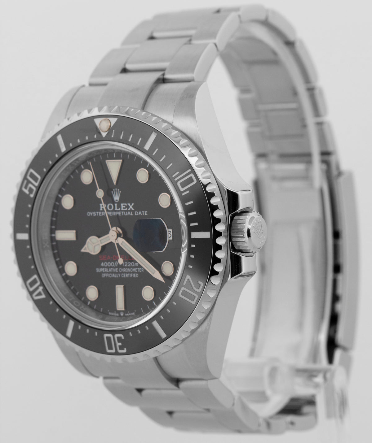 2021 Rolex Sea-Dweller Red 126600 Stainless Steel Black 43mm Watch Box Papers