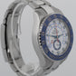 PAPERS Rolex Yacht-Master II 44mm Blue White Stainless Steel Watch 116680 BOX