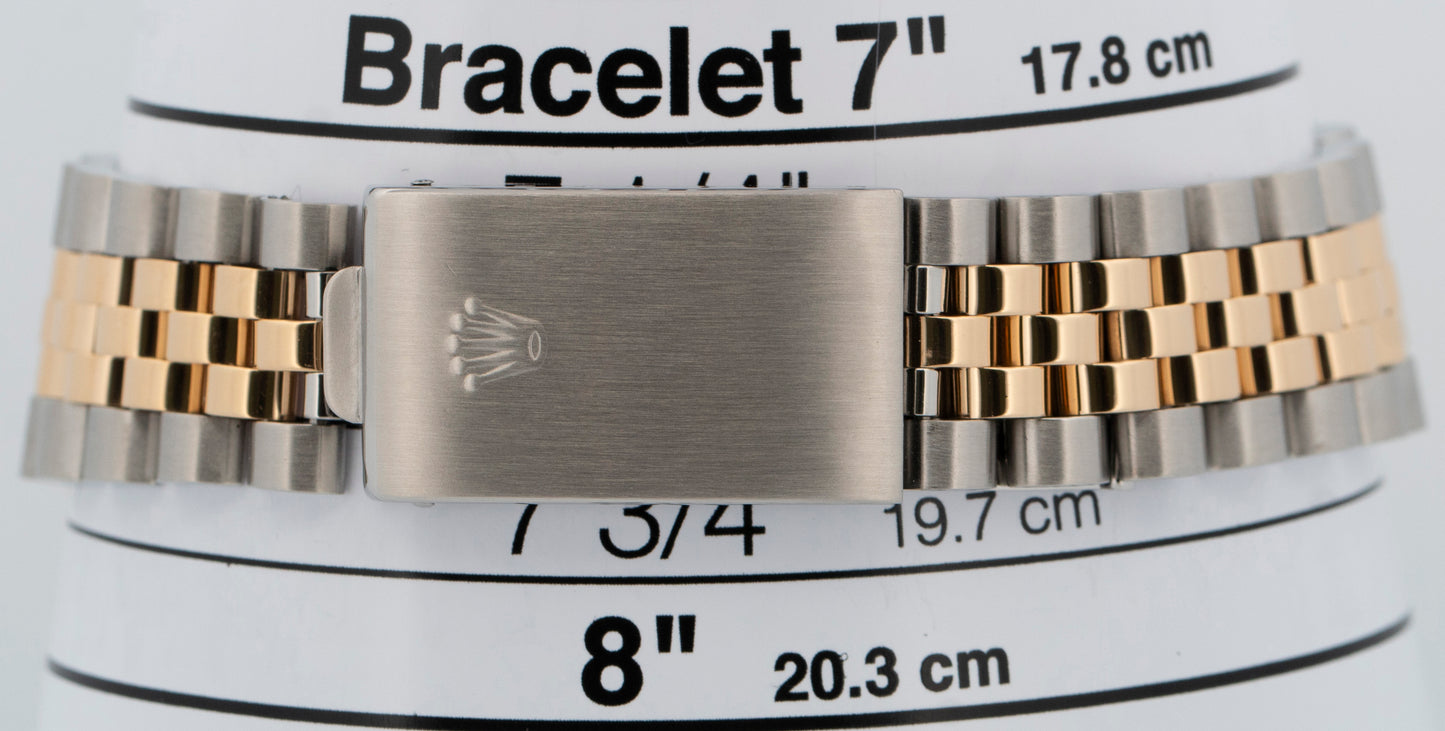 Rolex GMT-Master Black 40mm Two Tone 18K Yellow Gold JUBILEE Date Watch 16753