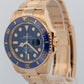 2024 PAPERS Rolex Submariner Date BLUE 18K Yellow Gold 41mm 126618 LB Watch BOX