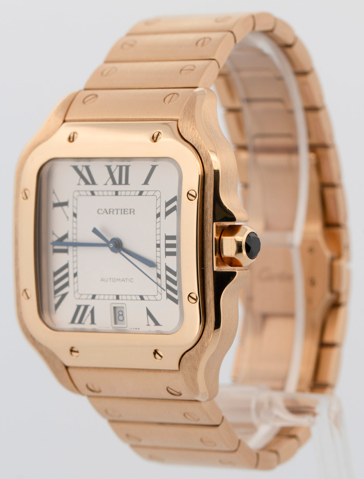 2024 Cartier Santos de Cartier Large 4070 / WGSA0029 Silver 39.8mm Box Papers