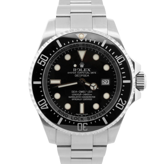 2010 Rolex Sea-Dweller Deepsea 116660 Black Steel 44mm Watch Box Papers