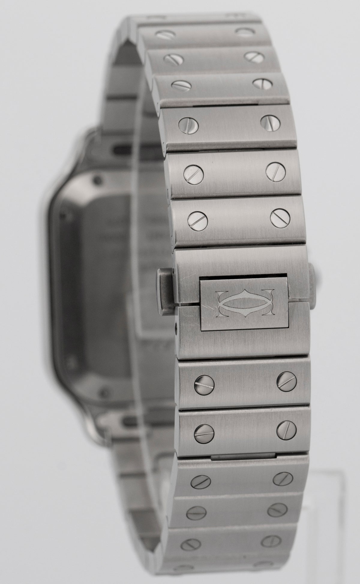 2026 Cartier Santos de Cartier Medium 4075 / WSSA0029 White 35.1mm Box Papers