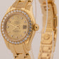 2001 PAPERS Rolex DateJust Pearlmaster CHAMPAGNE DIAMOND 18K Gold 29mm 80298 BOX