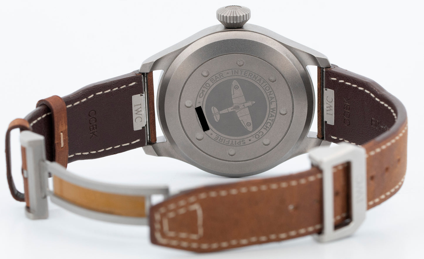 2022 IWC Big Pilot’s Watch 43 Spitfire Titanium 43mm Black Watch IW329701 BOX