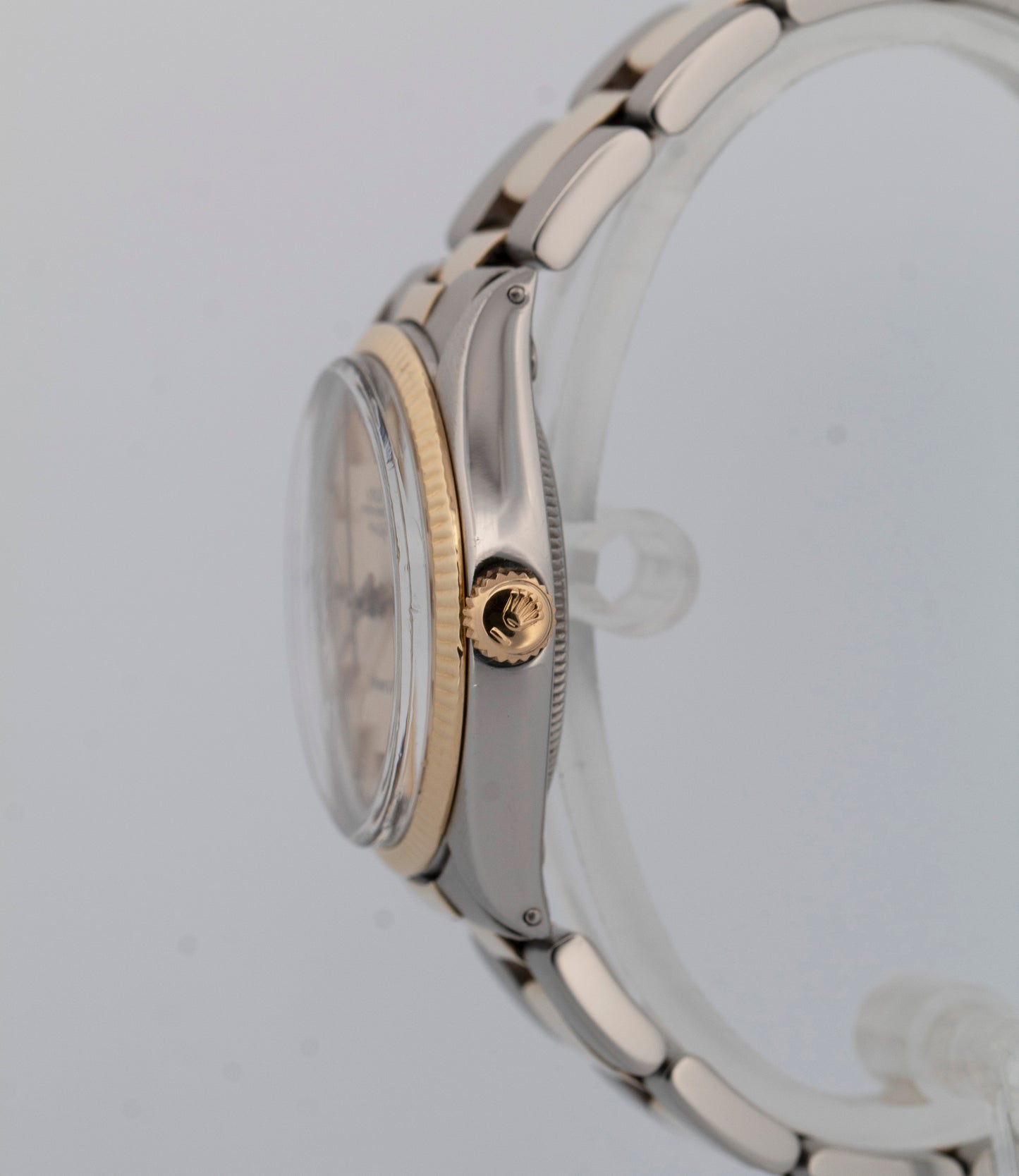 Rolex Oyster Perpetual Air-King TIFFANY & CO Silver Two-Tone 34mm 5501 Watch