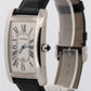 Cartier Tank Américaine WHITE 18K White Gold 26mm x 45mm 1741 Watch BOX