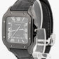 Cartier Santos 4072 / WSSA0039 Black ALDC Steel 39.8mm Watch Box Papers