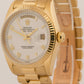 1986 Rolex Day-Date President 18038 White Roman 18K Gold RSC 36mm Box Papers