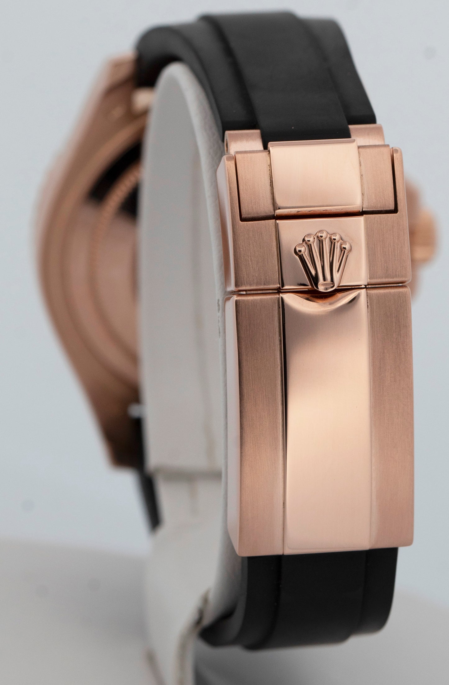 PAPERS Rolex Yacht-Master Black 18K Rose Gold Oysterflex 37mm Watch 268655 BOX