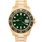 PAPERS Rolex GMT-Master II GREEN 18K Yellow Gold Oyster 40mm 116718 Watch BOX