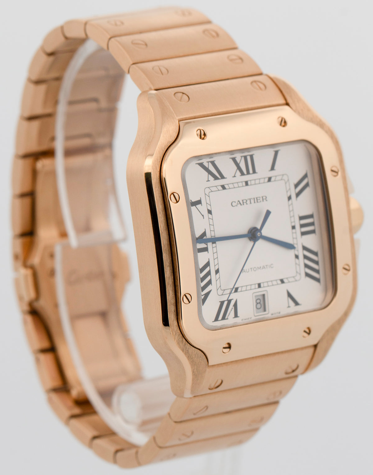 2024 Cartier Santos de Cartier Large 4070 / WGSA0029 Silver 39.8mm Box Papers