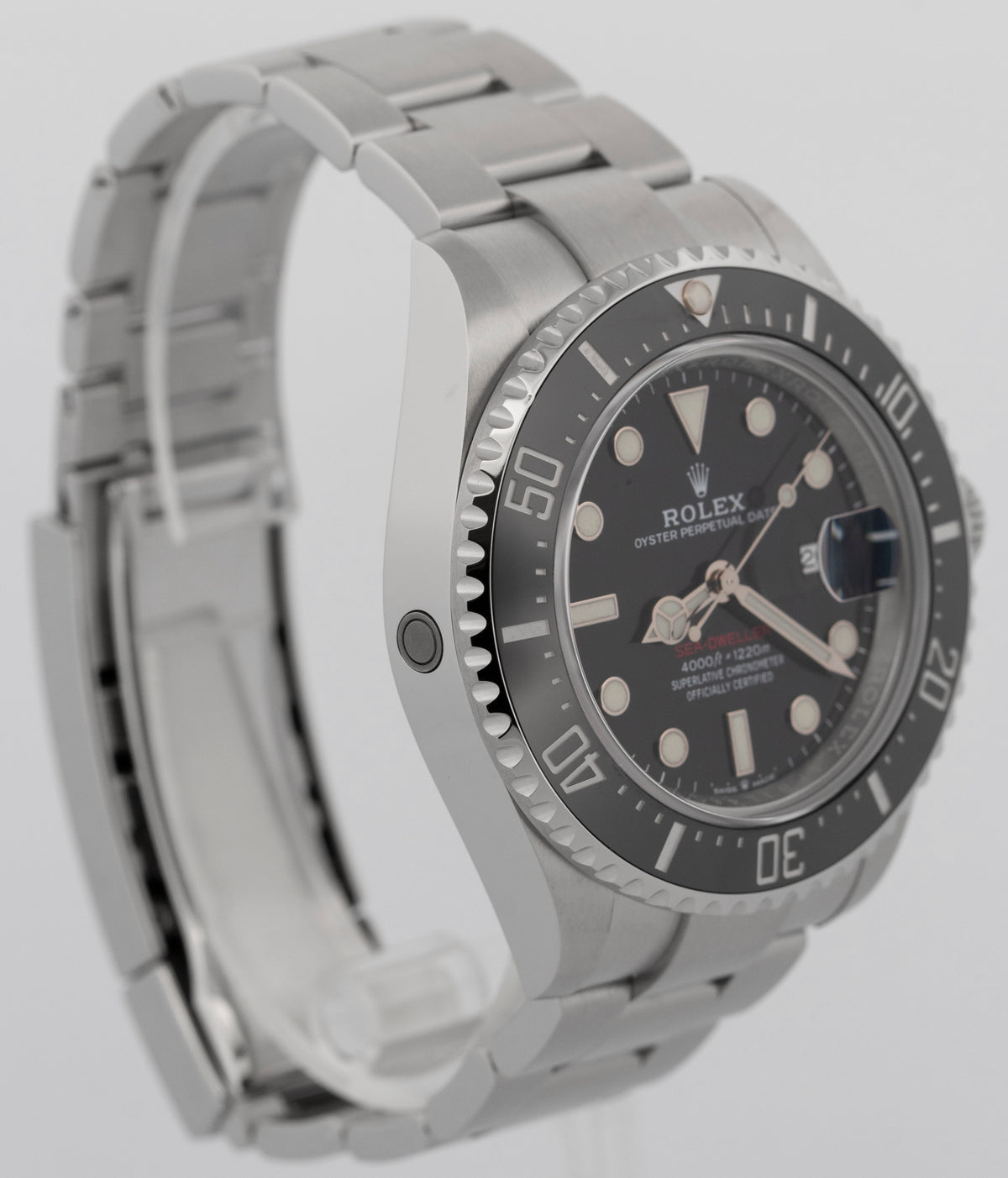 2021 Rolex Sea-Dweller Red 126600 Stainless Steel Black 43mm Watch Box Papers